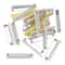 12 Packs: 24 ct. (288 total) 1.5" Rhodium Bar Pins with Pad by Bead Landing™
